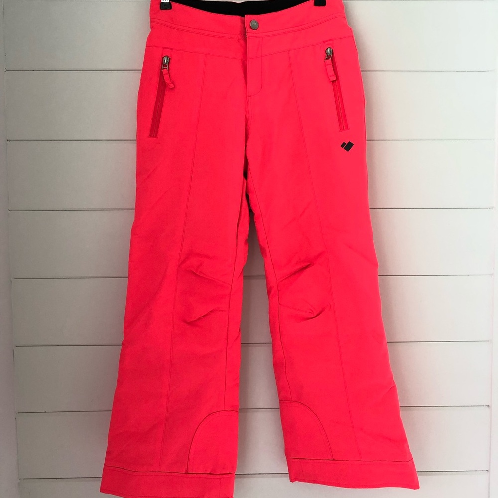 Ski Pants Obermeyer Teens Size M (10-12) Neon Orange